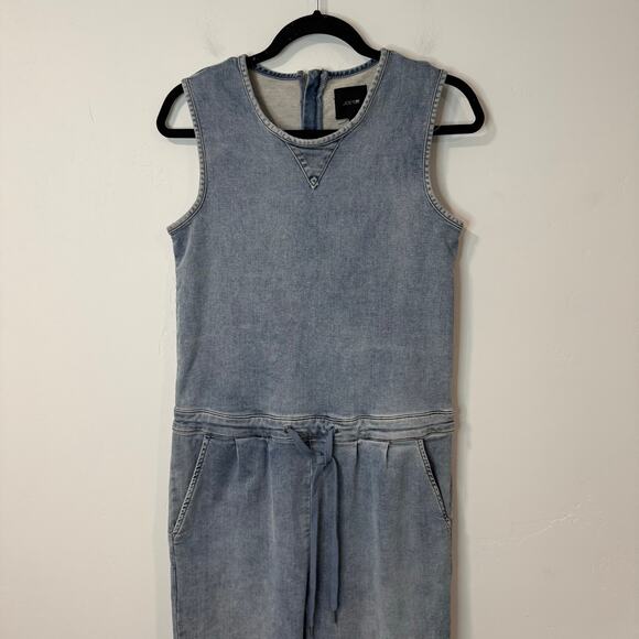 Joe's Jeans The Marnie French Terry Denim Jumpsuit Blue XS Cotton Tank Straight - Picture 3 of 11